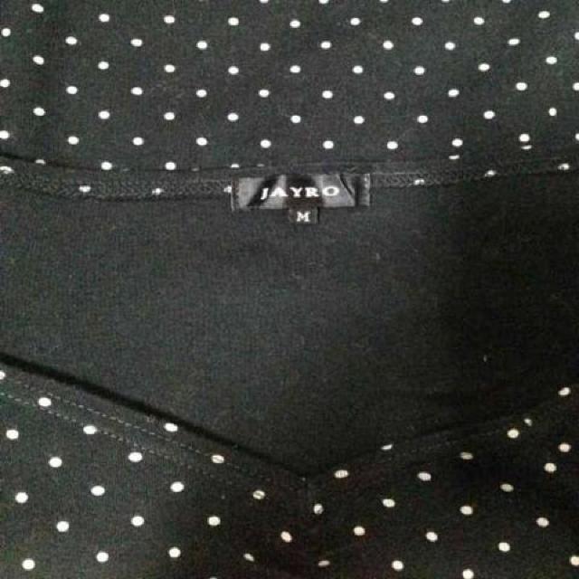 ジャイロ モノトーン ドット Vネック ニット Tシャツ カットソー < ブランド  ジャイロ モノトーン ドット Vネック ニット Tシャツ カットソー < ブランドの