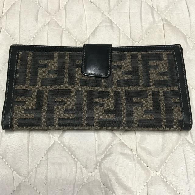 正規品 フェンディ ズッカ 2つ折り ウォレット 長財布 ブラウン 良品 < ブランド  正規品 フェンディ ズッカ 2つ折り ウォレット 長財布 ブラウン 良品  < ブランドの