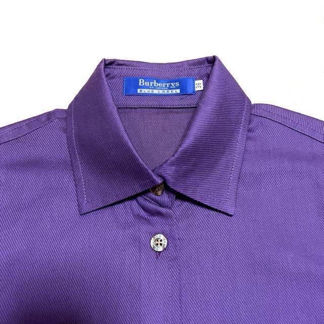 【美品】BURBERRY BLUE LABELコットン長袖シャツ/サイズM < ブランド  【美品】BURBERRY BLUE LABELコットン長袖シャツ/サイズM < ブランドの