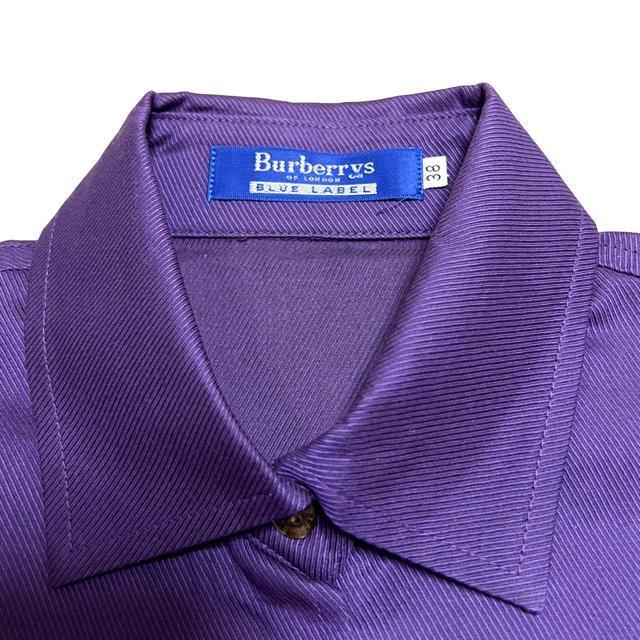 【美品】BURBERRY BLUE LABELコットン長袖シャツ/サイズM < ブランド  【美品】BURBERRY BLUE LABELコットン長袖シャツ/サイズM < ブランドの