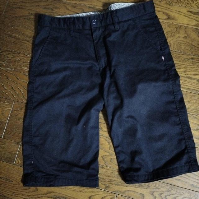 ネイビー 短パンツ ウエスト85cm 美品 < 男性ファッション ネイビー 短パンツ ウエスト85cm 美品 < 男性ファッションの