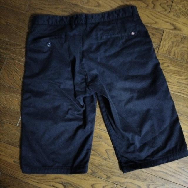 ネイビー 短パンツ ウエスト85cm 美品 < 男性ファッション ネイビー 短パンツ ウエスト85cm 美品 < 男性ファッションの
