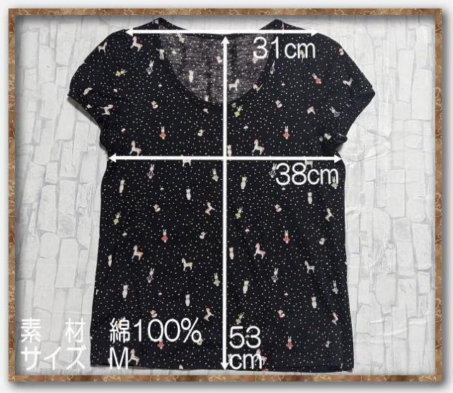 シェリーラファム プリントカットソー 黒 < ブランド  シェリーラファム プリントカットソー 黒 < ブランドの