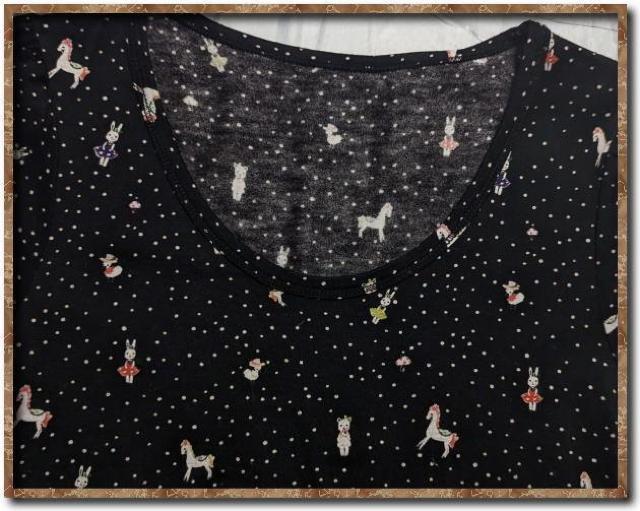 シェリーラファム プリントカットソー 黒 < ブランド  シェリーラファム プリントカットソー 黒 < ブランドの