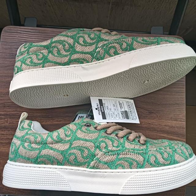 新品 26.5cm メンズ スニーカー グリーン シューズ 靴 43 カジュアル < 男性ファッション  新品 26.5cm メンズ スニーカー グリーン シューズ 靴 43 カジュアル < 男性ファッションの