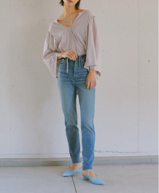 Yanuk 2way ギャザースリーブ Tシャツ ヤヌーク フリーサイズ < ブランド Yanuk 2way ギャザースリーブ Tシャツ ヤヌーク フリーサイズ < ブランドの