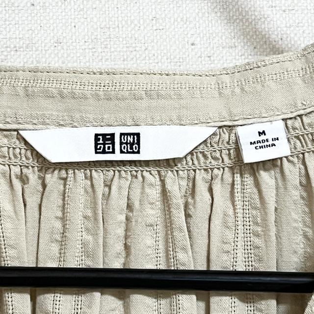 【美品】7分袖シャツワンピース|UNIQLO|サイズM|コットン < 女性ファッション  【美品】7分袖シャツワンピース|UNIQLO|サイズM|コットン < 女性ファッションの