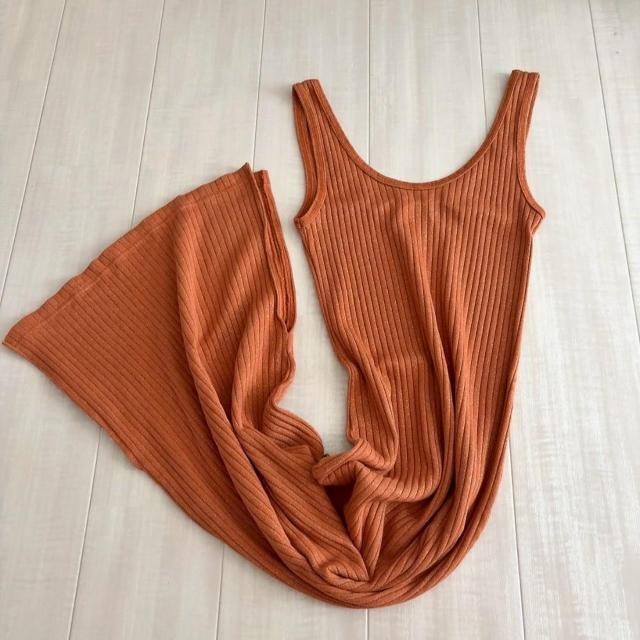 ◆SeaRoomlynn/シールームリン◆ラメ入りマキシワンピース★テラコッタF*秋コーデ♪ギャル美品 < ブランド  ◆SeaRoomlynn/シールームリン◆ラメ入りマキシワンピース★テラコッタF*秋コーデ♪ギャル美品 < ブランドの