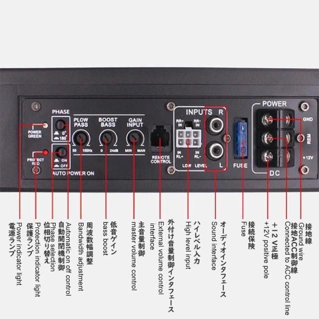 ドンドン鳴る重低音 10インチ 800Wサブウーファー レインボーLED 薄型ウーハーシステム 音量コントローラー付本格派超重低音 < 自動車/バイク ドンドン鳴る重低音 10インチ 800Wサブウーファー レインボーLED 薄型ウーハーシステム 音量コントローラー付本格派超重低音 < 自動車/バイク