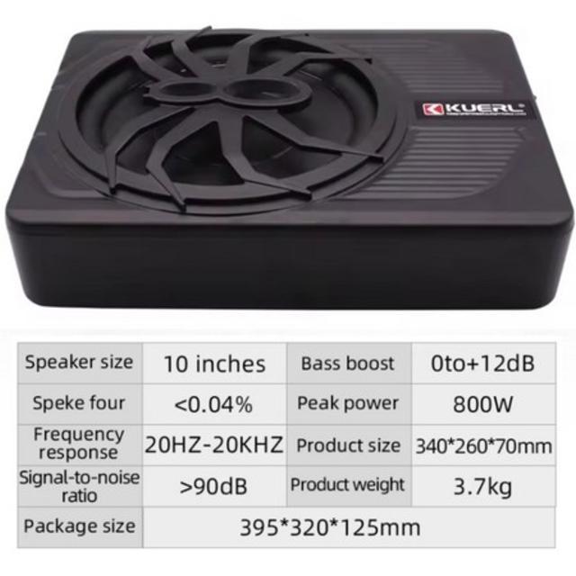 ドンドン鳴る重低音 10インチ 800Wサブウーファー レインボーLED 薄型ウーハーシステム 音量コントローラー付本格派超重低音 < 自動車/バイク ドンドン鳴る重低音 10インチ 800Wサブウーファー レインボーLED 薄型ウーハーシステム 音量コントローラー付本格派超重低音 < 自動車/バイク