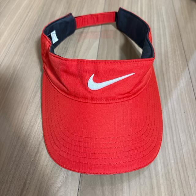 NIKEGOLF ナイキゴルフ サンバイザー 帽子 赤 < レジャー/スポーツ NIKEGOLF ナイキゴルフ サンバイザー 帽子 赤 < レジャー/スポーツの