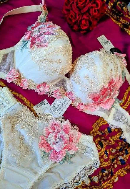 Wacoal/ワコール/salute/サルート/店舗限定/68G/夕陽の余韻/G65&ノーマルショーツM/2点セット/アイボリー < 女性ファッション Wacoal/ワコール/salute/サルート/店舗限定/68G/夕陽の余韻/G65&ノーマルショーツM/2点セット/アイボリー < 女性ファッションの