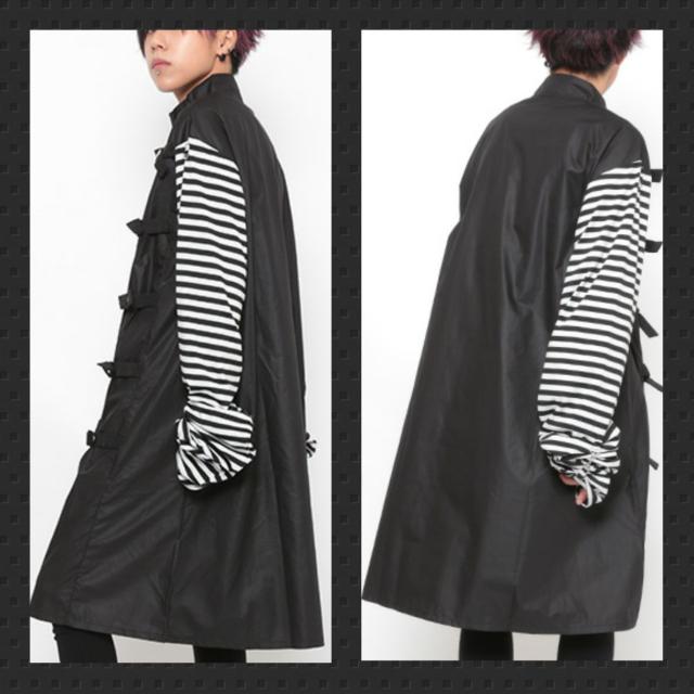 Drughoney【ユニセックス】フロントベルト装飾ジャケット風シャ < 男性ファッション  Drughoney【ユニセックス】フロントベルト装飾ジャケット風シャ < 男性ファッションの