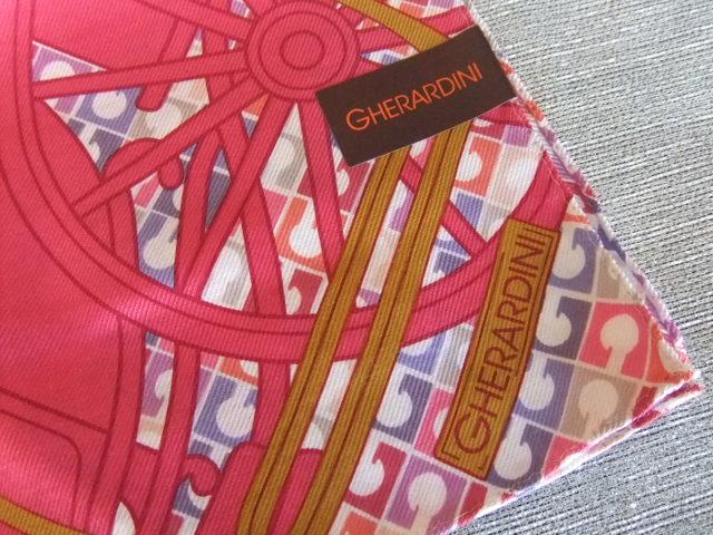新品■ゲラルディーニ■ピンク系大判スカーフ シルク×コットン 58cm < ブランド  新品■ゲラルディーニ■ピンク系大判スカーフ シルク×コットン 58cm < ブランドの