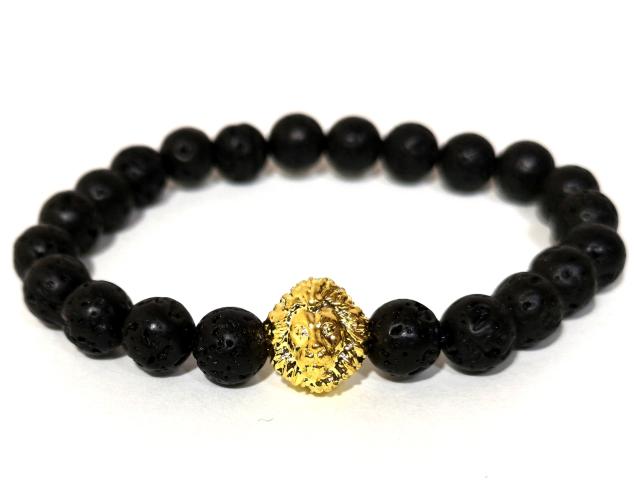 【新品・未使用】数珠 GOLD LION ライオン【獅子】ブレスレット < 男性アクセサリー/時計  【新品・未使用】数珠 GOLD LION ライオン【獅子】ブレスレット < 男性アクセサリー/時計の
