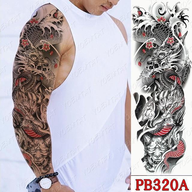 16A TATOOシール タトゥーシール 和柄 和彫り入れ墨シール 腕や足用入墨 < 男性アクセサリー/時計  16A TATOOシール タトゥーシール 和柄 和彫り入れ墨シール 腕や足用入墨  < 男性アクセサリー/時計の
