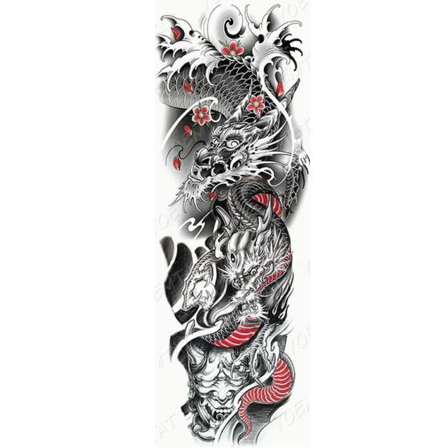 16A TATOOシール タトゥーシール 和柄 和彫り入れ墨シール 腕や足用入墨 < 男性アクセサリー/時計  16A TATOOシール タトゥーシール 和柄 和彫り入れ墨シール 腕や足用入墨 < 男性アクセサリー/時計の