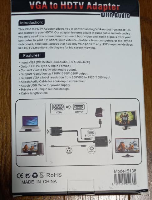 VEA HD TV Adapter A_v^[  PC{/Ӌ@ 