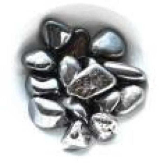 AzureGreen: 1 lb Hematite tumbled   ANZT[/v 