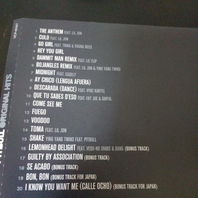 PITBULLwORIGINAL HITS({)xLIL'FLIP JON  CD/DVD/rfI 