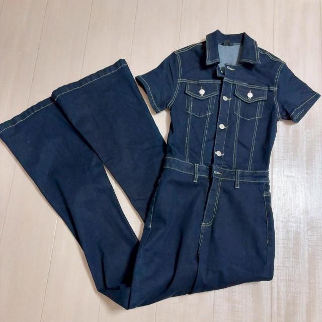 未使用!!◆SHEIN SXY/シーイン◆ボタンフロントフラップポケットデニムジャンプスーツ★デニムオールインワン < 女性ファッション  未使用!!◆SHEIN SXY/シーイン◆ボタンフロントフラップポケットデニムジャンプスーツ★デニムオールインワン < 女性ファッションの