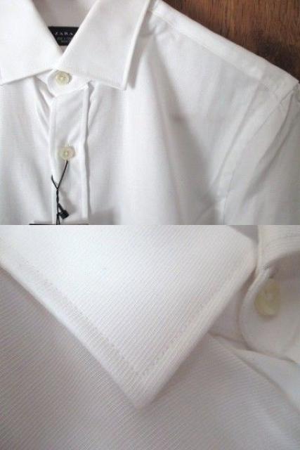 ☆ZARA/ザラ ドレスシャツ/ビジネスシャツ/メンズ/S/白☆新品 < ブランド  ☆ZARA/ザラ ドレスシャツ/ビジネスシャツ/メンズ/S/白☆新品 < ブランドの