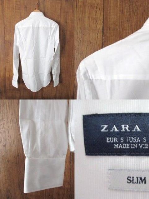 ☆ZARA/ザラ ドレスシャツ/ビジネスシャツ/メンズ/S/白☆新品 < ブランド  ☆ZARA/ザラ ドレスシャツ/ビジネスシャツ/メンズ/S/白☆新品 < ブランドの