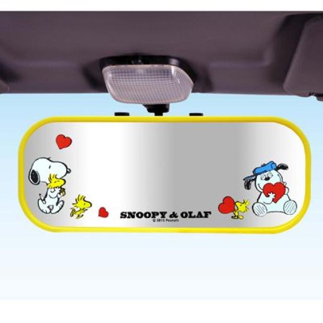 《New》スヌーピー&オラフ★取り付け簡単・視界良好*大きなミラー/ルームミラー < 自動車/バイク 《New》スヌーピー&オラフ★取り付け簡単・視界良好*大きなミラー/ルームミラー < 自動車/バイク