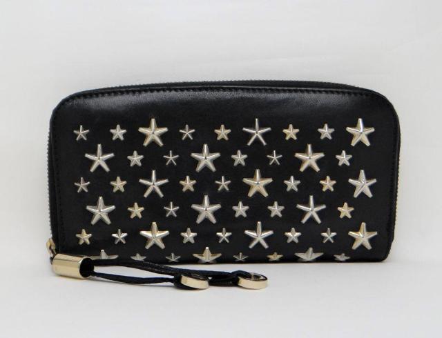 ジミーチュウ スタースタッズ ラウンドファスナー長財布 ブラック【送料無料】 < ブランド ジミーチュウ スタースタッズ ラウンドファスナー長財布 ブラック【送料無料】 < ブランドの