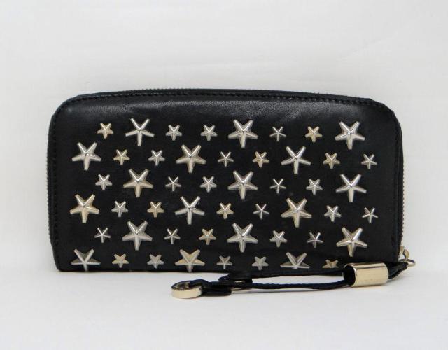 ジミーチュウ スタースタッズ ラウンドファスナー長財布 ブラック【送料無料】 < ブランド ジミーチュウ スタースタッズ ラウンドファスナー長財布 ブラック【送料無料】 < ブランドの