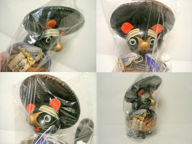◎現状品◆木製 <たぬき置物> < ホビー  ◎現状品◆木製 <たぬき置物> < ホビーの