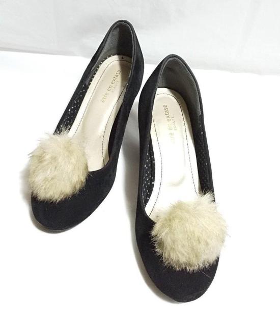 セレブお姉-姫系★美脚パンプス★ファー取り外し可能(黒)ageha < 女性ファッション  セレブお姉-姫系★美脚パンプス★ファー取り外し可能(黒)ageha < 女性ファッションの