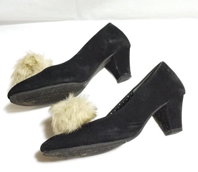 セレブお姉-姫系★美脚パンプス★ファー取り外し可能(黒)ageha < 女性ファッション  セレブお姉-姫系★美脚パンプス★ファー取り外し可能(黒)ageha < 女性ファッションの