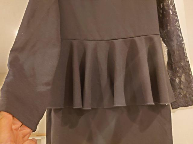 SHEIN  黒ミニワンピース 長袖レース Мサイズ < 女性ファッション  SHEIN  黒ミニワンピース 長袖レース Мサイズ < 女性ファッションの