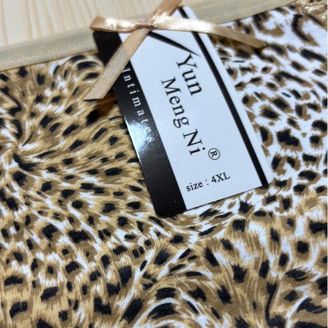 新品未着用タグ付き★4Lー5L対応レース豹柄デザインショーツ★濃ベージュ系 < 女性ファッション  新品未着用タグ付き★4Lー5L対応レース豹柄デザインショーツ★濃ベージュ系 < 女性ファッションの