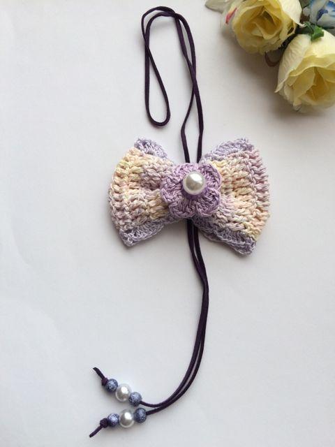 ハンドメイド ネックレス レース リボン メゾンドフルール好き♪ < 女性ファッション  ハンドメイド ネックレス レース リボン メゾンドフルール好き♪ < 女性ファッションの