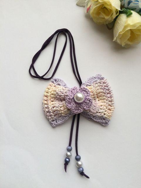 ハンドメイド ネックレス レース リボン メゾンドフルール好き♪ < 女性ファッション  ハンドメイド ネックレス レース リボン メゾンドフルール好き♪ < 女性ファッションの
