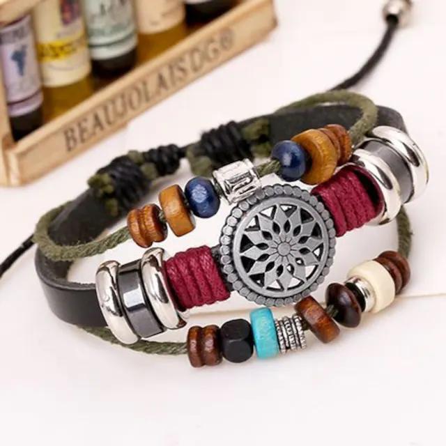 超お買得590円★レトロ感PUレザーメンズブレス シルバーパーツ < 女性アクセサリー/時計  超お買得590円★レトロ感PUレザーメンズブレス シルバーパーツ < 女性アクセサリー/時計の