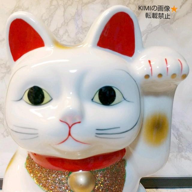 大型 かわいい招き猫 高さ25cm 陶器製 置物 縁起物 まねき猫 開運 < ホビー  大型 かわいい招き猫 高さ25cm 陶器製 置物 縁起物 まねき猫 開運 < ホビーの