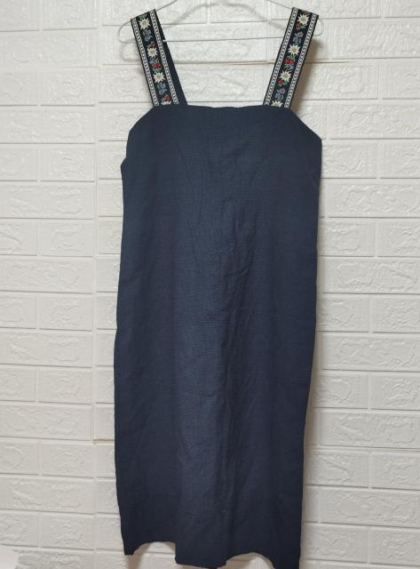 紺 大島紬 着物 リメイク オールインワン ワンピース ジャンパースカート < 女性ファッション  紺 大島紬 着物 リメイク オールインワン ワンピース ジャンパースカート < 女性ファッションの