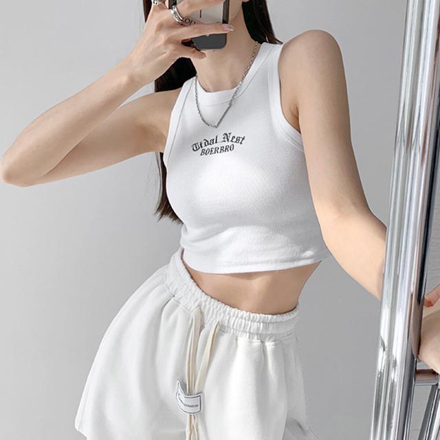 送料無料 新品 ショート丈 リブタンクトップ レディース < 女性ファッション  送料無料 新品 ショート丈 リブタンクトップ レディース < 女性ファッションの