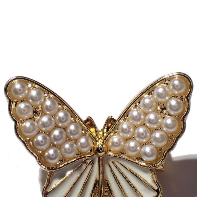 金色 蝶 蝶々 人工パール 人工真珠 ピンブローチ ブローチ ピンバッジ バッジ ピンズ ラペルピン < 女性アクセサリー/時計  金色 蝶 蝶々 人工パール 人工真珠 ピンブローチ ブローチ ピンバッジ バッジ ピンズ ラペルピン < 女性アクセサリー/時計の