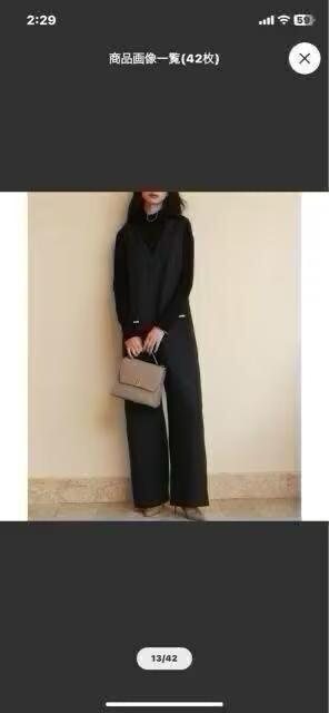 * /深Vネックツイードオールインワン/ブラック/* < 女性ファッション  * /深Vネックツイードオールインワン/ブラック/* < 女性ファッションの