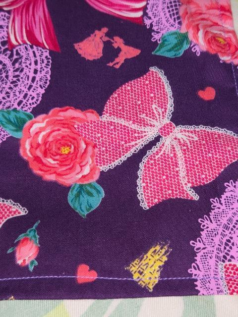 ★新品紫×薔薇リボンハートレースラメ入シンデレラ柄ランチョンマット&コースター2枚3点セット < キッズ/ベビー ★新品紫×薔薇リボンハートレースラメ入シンデレラ柄ランチョンマット&コースター2枚3点セット < キッズ/ベビーの