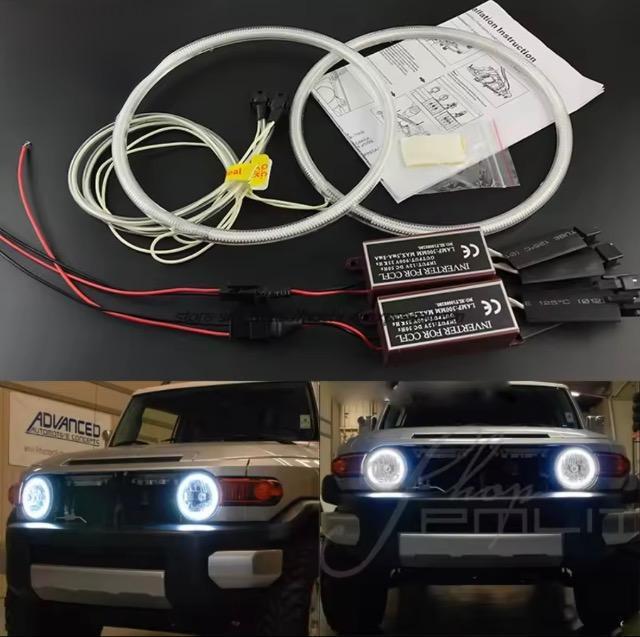 希少■送料無料 トヨタ FJクルーザー【左右セット】エンジェルアイズ ヘッドライトキット 超高輝度LEDリングライト < 自動車/バイク 希少■送料無料 トヨタ FJクルーザー【左右セット】エンジェルアイズ ヘッドライトキット 超高輝度LEDリングライト < 自動車/バイク