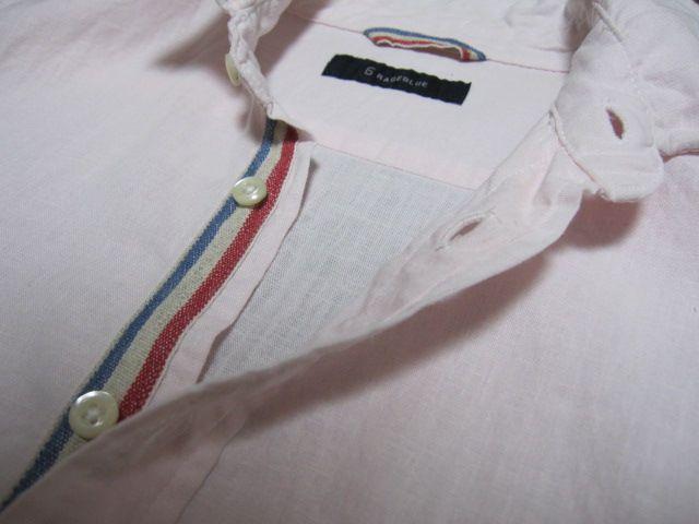 □RAGEBLUE/レイジブルー ワイヤー襟 5分袖 シャツ/メンズM/ピンク < ブランド □RAGEBLUE/レイジブルー ワイヤー襟 5分袖 シャツ/メンズM/ピンク < ブランドの