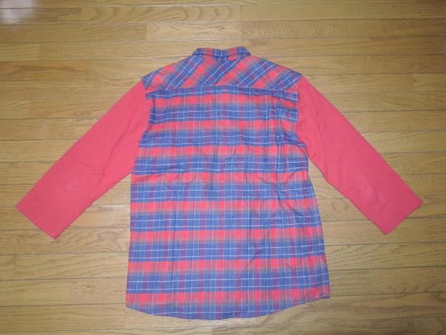 WHIZ LIMITED ウィズリミテッド 切替チェックシャツ L 赤系 ネル < ブランド  WHIZ LIMITED ウィズリミテッド 切替チェックシャツ L 赤系 ネル < ブランドの