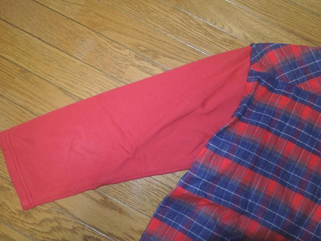 WHIZ LIMITED ウィズリミテッド 切替チェックシャツ L 赤系 ネル < ブランド  WHIZ LIMITED ウィズリミテッド 切替チェックシャツ L 赤系 ネル < ブランドの