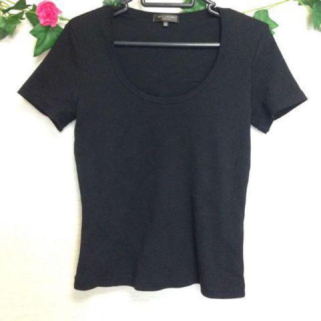 PROPORTION BODY DRESSING ボディドレッシング◆シンプル ブラック 黒 Tシャツ カットソー◆サイズ38 < ブランド  PROPORTION BODY DRESSING ボディドレッシング◆シンプル ブラック 黒 Tシャツ カットソー◆サイズ38  < ブランドの