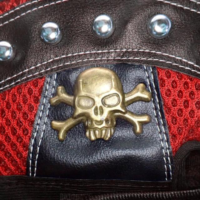 スカル がいこつ ガイコツ 骸骨 どくろ ドクロ フィンガーレス スタッズ ハーフ レザー グローブ 半指 手袋 赤色 < 男性ファッション スカル がいこつ ガイコツ 骸骨 どくろ ドクロ フィンガーレス スタッズ ハーフ レザー グローブ 半指 手袋 赤色 < 男性ファッションの